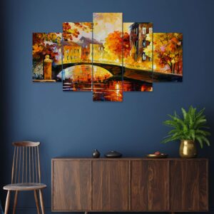 Elevate your home decor with the exquisite Set of Five 3D Framed Paintings