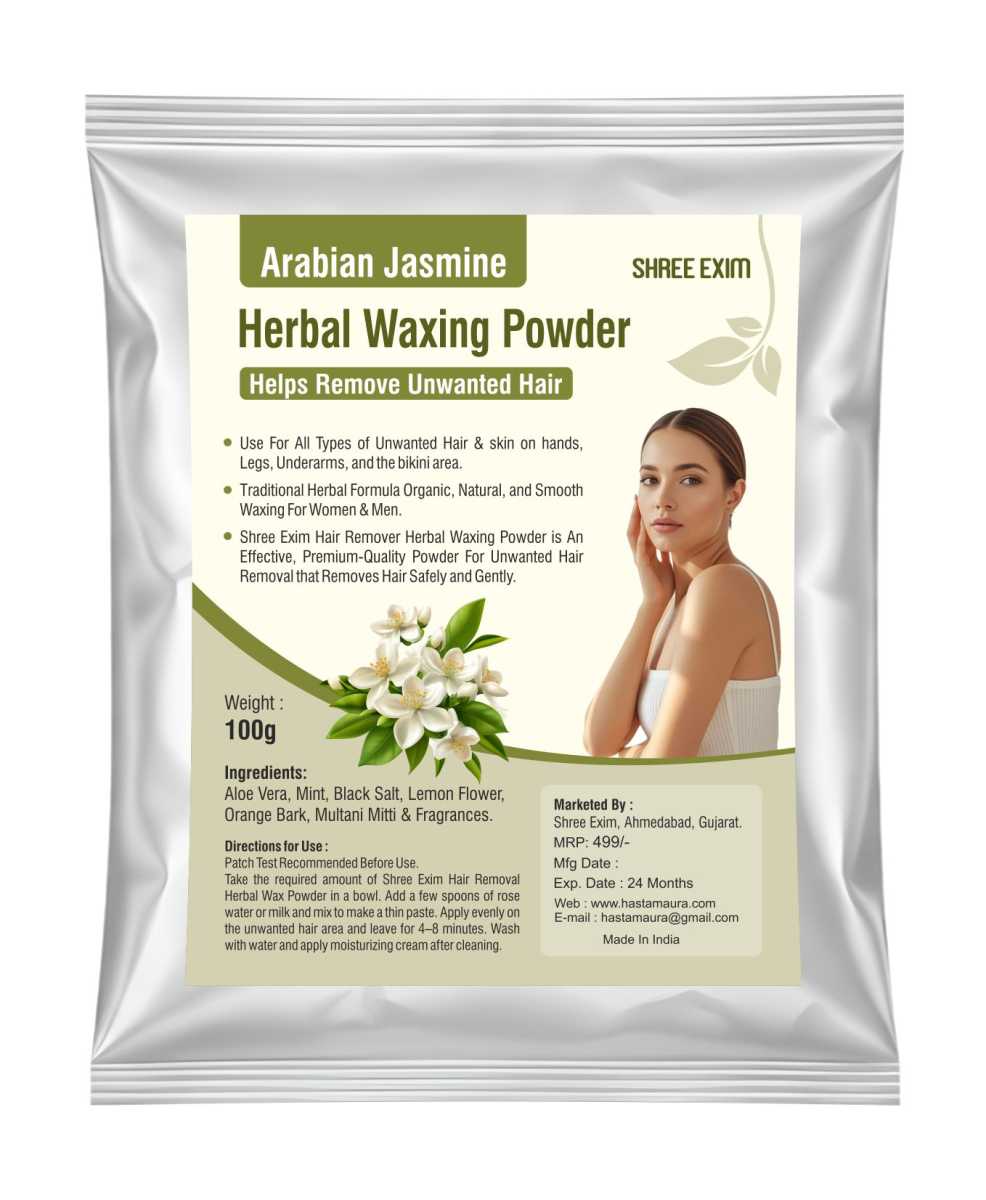 Shree Exim Hair Removal Herbal Waxing Powder For Women Arabian Jasmine Unwanted Hair Remover
