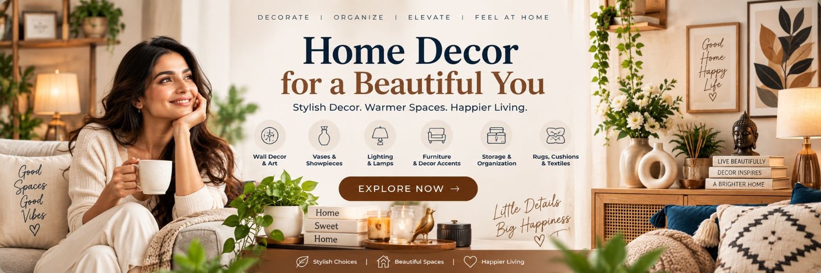 Home Decor for beautiful you stylish HastamAura online shopping India