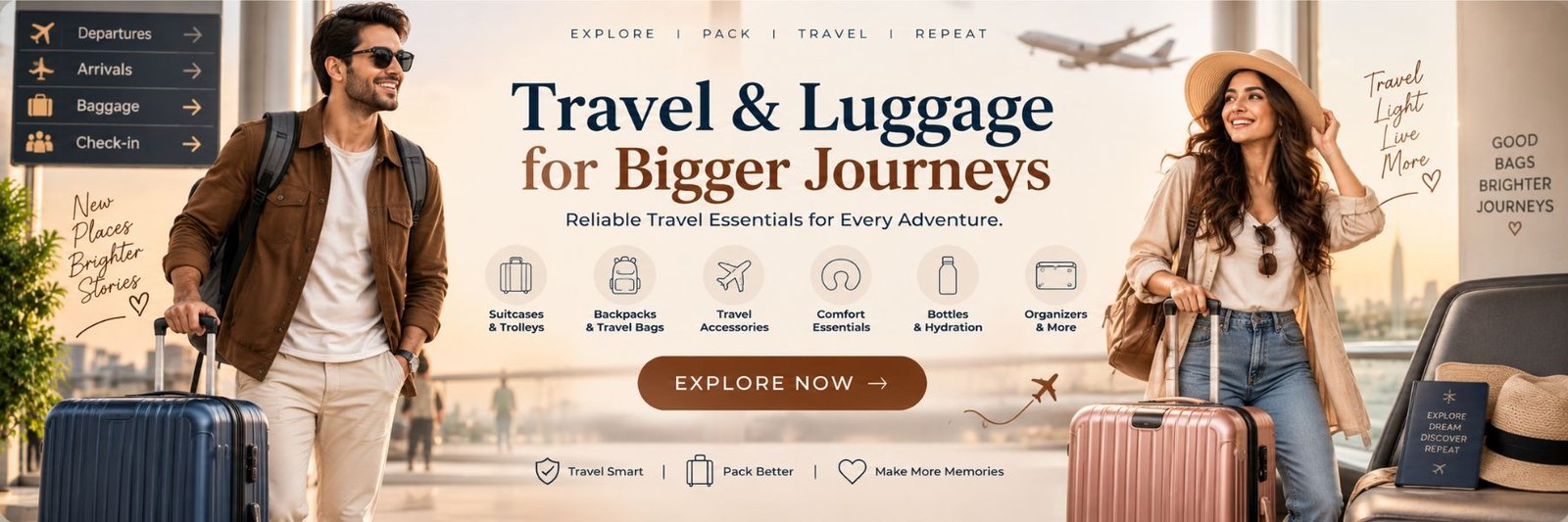 Travel and luggage for bigger journey for every adventure HastamAura online shopping India